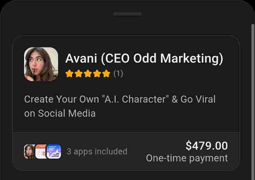 2025/07/16208.jpg Avani – Create Your Own A.I. Character & Go Viral on Social Media Learn to build AI-powered characters, craft viral content, and dominate Instagram, TikTok, and YouTube using Avani’s viral A.I. character system.