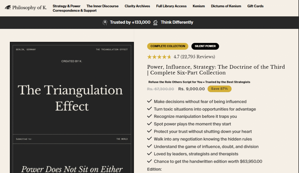 Power Influence Strategy – The Doctrine of the Third – Complete Six-Part Collection Power Influence Strategy – The Doctrine of the Third – Complete Six-Part Collection