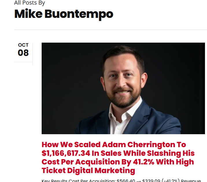 Michael Buontempo – Hedge Fund Acquisition Engine 2025 Michael Buontempo – Hedge Fund Acquisition Engine 2025