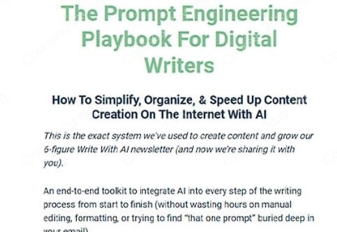 Dickie Bush & Nicolas Cole - The Prompt Engineering Playbook For Digital Writers Dickie Bush & Nicolas Cole - The Prompt Engineering Playbook For Digital Writers