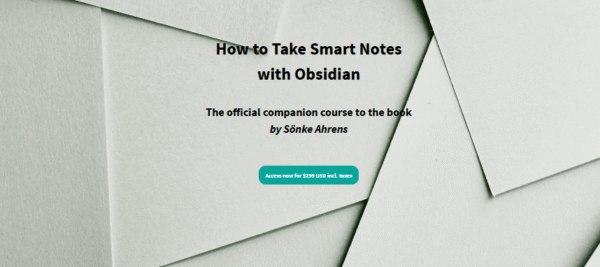 Sönke Ahrens – How to Take Smart Notes Video Course Sönke Ahrens – How to Take Smart Notes Video Course
