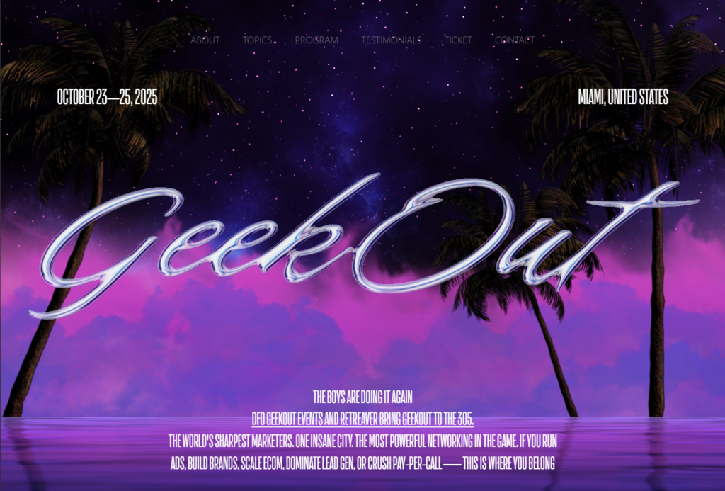 GeekOut – Miami Live 2025 GeekOut – Miami Live 2025