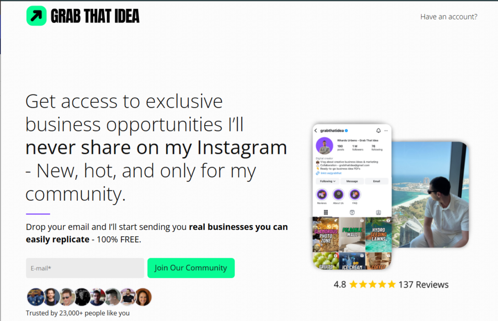 Rihards Urbens – Grab That Idea Rihards Urbens – Grab That Idea